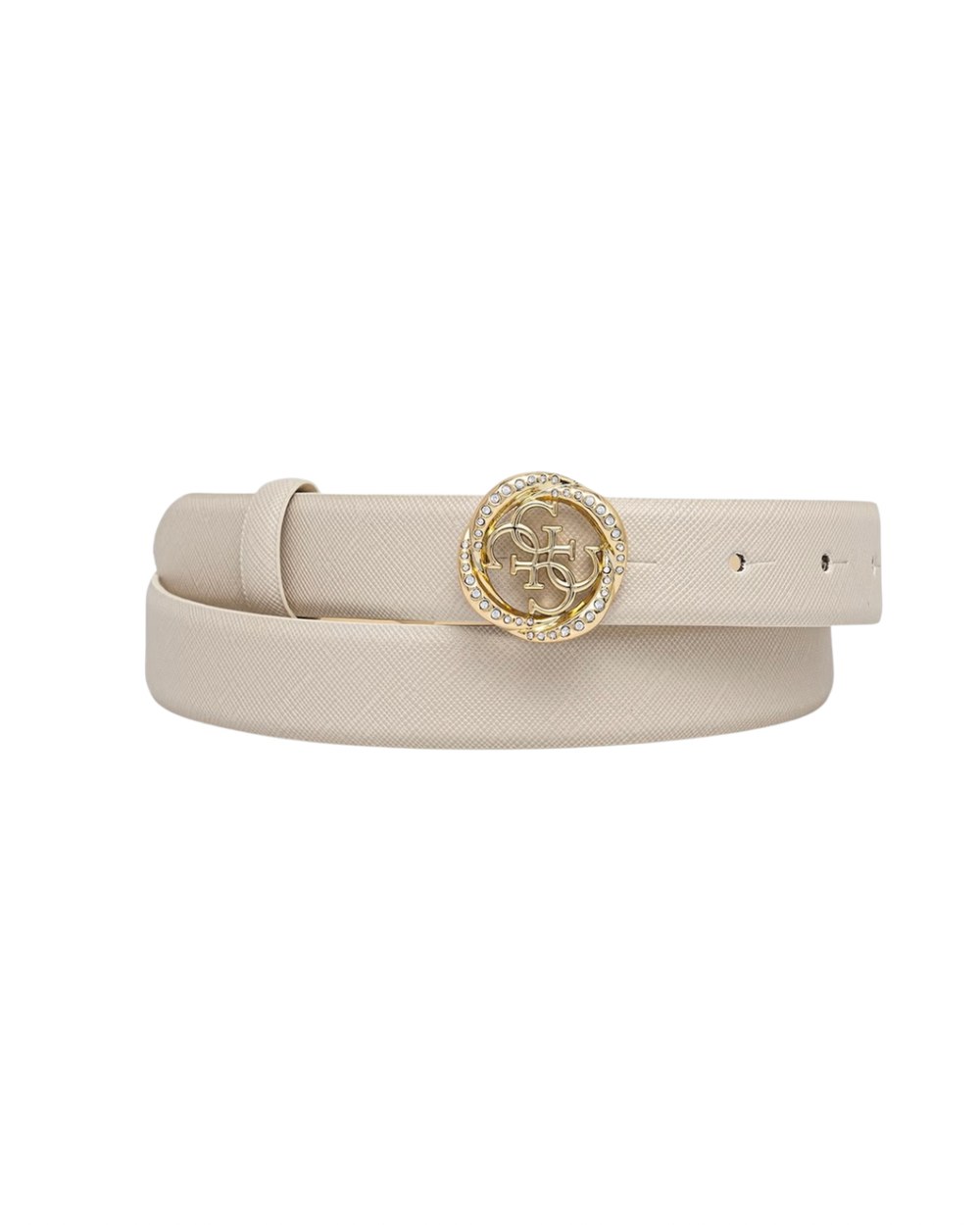 Guess — Logolu Krem Kemer