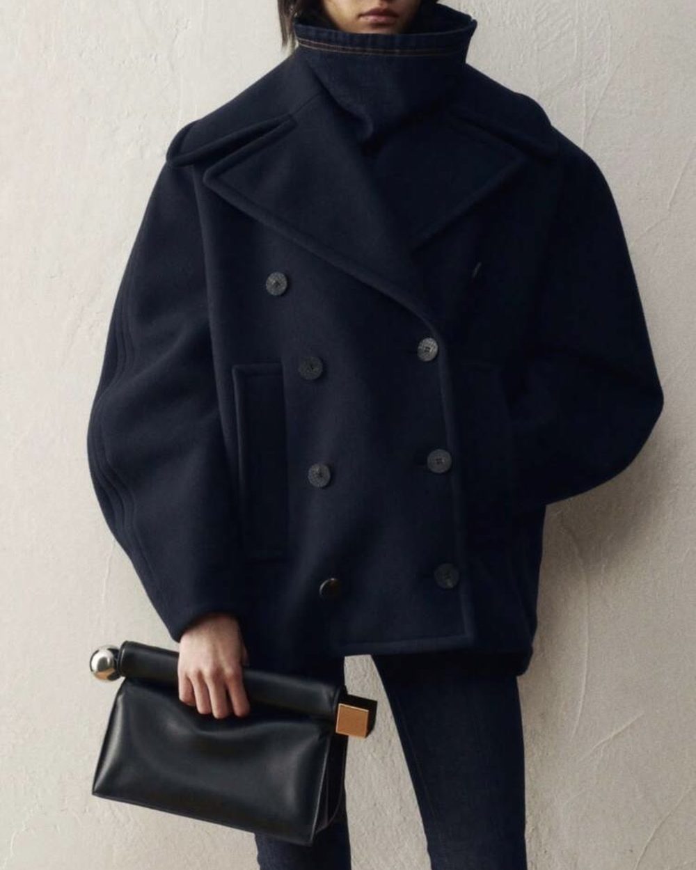 Siyah Deri Clutch