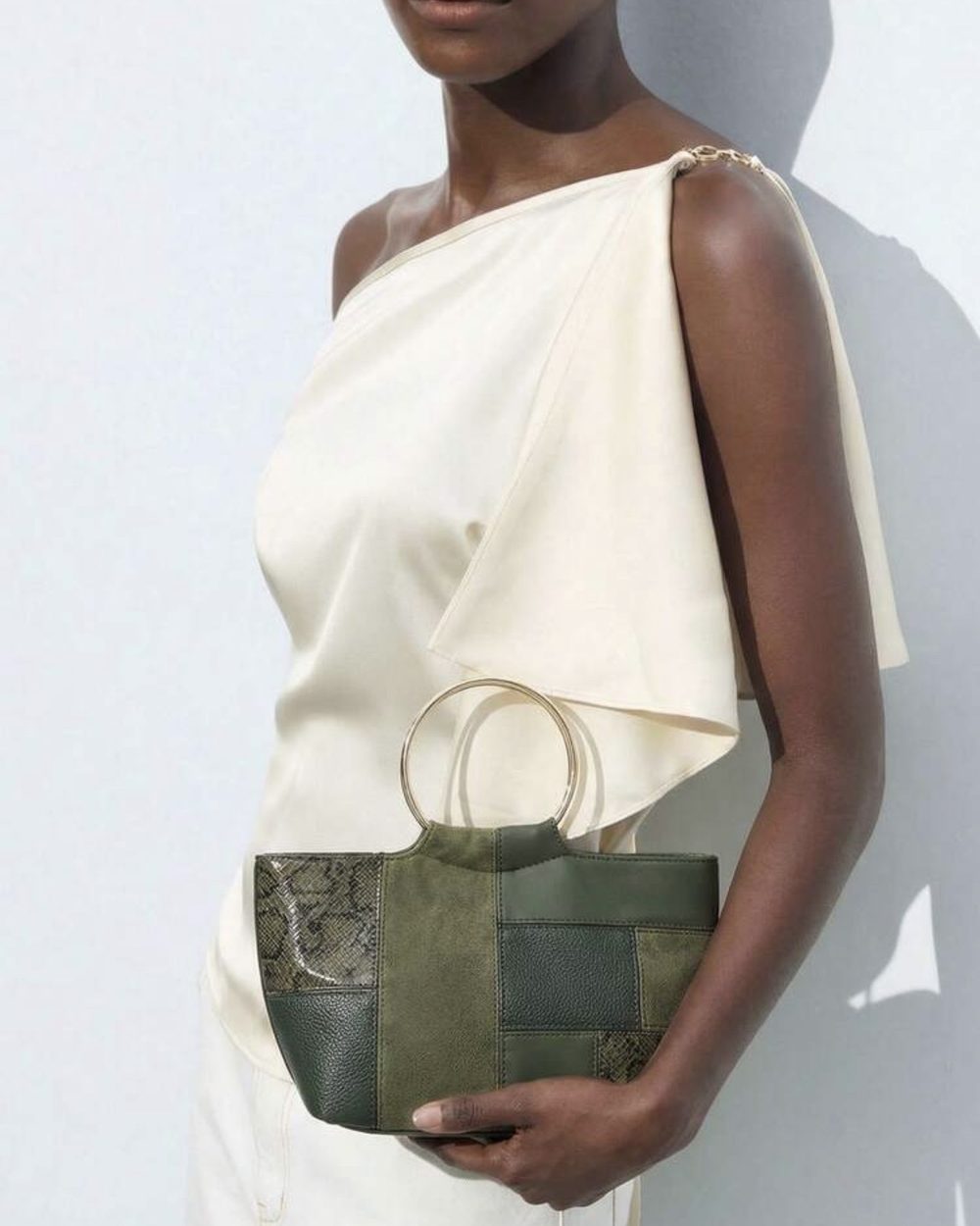 Green Patchwork Bag