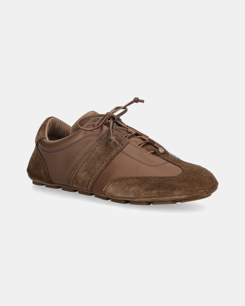 Kahve süet retro sneaker